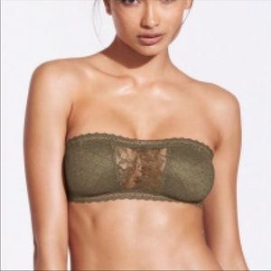 Victoria’s Secret Lace-inset Bandeau Bralette NWT